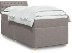 vidaXL tópszínű szövet rugós ágy matraccal 100 x 200 cm (3288902)