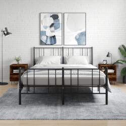 vidaXL 2 db füstös tölgy színű éjjeliszekrény 40 x 35 x 50 cm (830631)