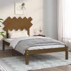 vidaXL mézbarna tömör fa ágykeret 100x200 cm (3104861)