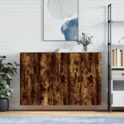 vidaXL 2 db füstös tölgy színű faliszekrény 69, 5 x 34 x 90 cm (3195640) - vidaxl