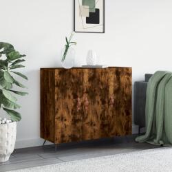 vidaXL füstös tölgy színű szerelt fa tálalószekrény 90 x 34 x 80 cm (828081)