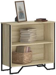 vidaXL sonoma tölgy színű szerelt fa könyvespolc 80 x 31 x 74, 5 cm (848620) - vidaxl