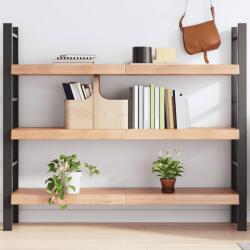 vidaXL világosbarna kezelt tömör tölgyfa fali polc 140 x 40 x (2-6) cm (363703)