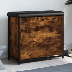 vidaXL füstös tölgy színű cipőpad lehajtható fiókkal 62 x 32 x 56 cm (835119) - vidaxl