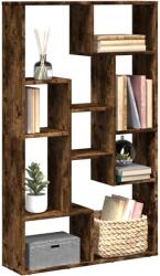 vidaXL füstös tölgy színű szerelt fa könyvespolc 72 x 20 x 120 cm (858160)