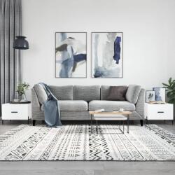 vidaXL 2 db fehér szerelt fa dohányzóasztal 50 x 50 x 40 cm (829413)