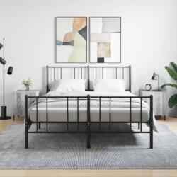 vidaXL 2 db szürke sonoma színű szerelt fa éjjeliszekrény 40x40x50 cm (827593)