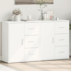 vidaXL 2 db fehér szerelt fa tálalószekrény 60 x 31 x 70 cm (3276553)