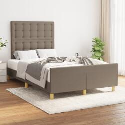 vidaXL tópszínű szövet ágykeret matrac nélkül 120x200 cm (3125369)