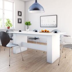 vidaXL fehér szerelt fa étkezőasztal 180 x 90 x 76 cm (800468) - vidaxl