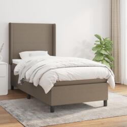 vidaXL tópszínű szövet rugós ágy matraccal 100 x 200 cm (3131253)