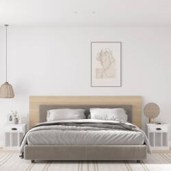 vidaXL 2 db fehér éjjeliszekrény 43 x 36 x 50 cm (816345)