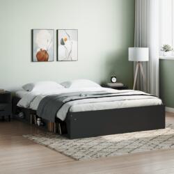 vidaXL fekete king size ágykeret 150 x 200 cm (3203867) - vidaxl
