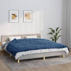 vidaXL kék szövet súlyozott takaró 155 x 220 cm 7 kg (350794)