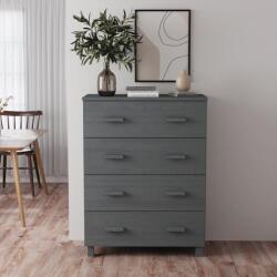 vidaXL HAMAR sötétszürke tömör fenyőfa tálalószekrény 79x40x103, 5 cm (340426) - vidaxl