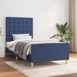 vidaXL ágykeret matrac nélkül kék 100x200 cm anyagból (3125363)