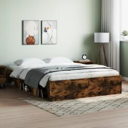 vidaXL füstös tölgy színű king size ágykeret 150 x 200 cm (3203870)