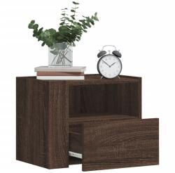 vidaXL 2 db barna tölgy színű fali éjjeliszekrény 45 x 30 x 35 cm (848324)