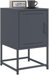 vidaXL 2 db antracitszürke acél éjjeliszekrény 36x39x60, 5 cm (846451)