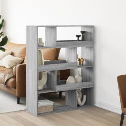 vidaXL szürke sonoma színű szerelt fa könyvespolc 100 x 33 x 125, 5 cm (3309335)