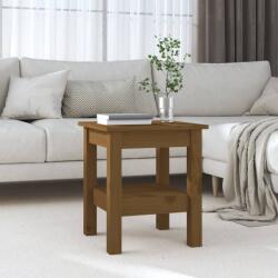 vidaXL mézbarna tömör fenyőfa dohányzóasztal 35 x 35 x 40 cm (814262) - vidaxl