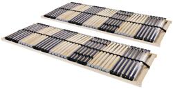 vidaXL 2 db 7 zónás 42 léces ágyrács 90 x 200 cm (3051435)