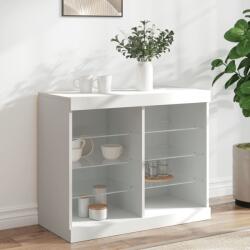 vidaXL fehér tálalószekrény LED-világítással 81 x 37 x 67 cm (836700)