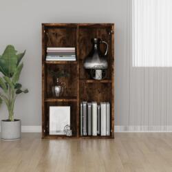 vidaXL füstös tölgy színű szerelt fa könyv-/tálalószekrény 50x25x80 cm (826611)