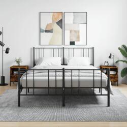vidaXL 2 db füstös tölgy színű szerelt fa éjjeliszekrény 40x35x47, 5 cm (827463)