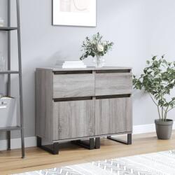 vidaXL 2 db szürke sonoma színű szerelt fa tálalószekrény 40x35x70 cm (831177)