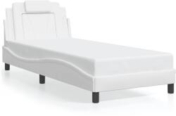 vidaXL fehér műbőr ágykeret LED-világítással 80 x 200 cm (3213981)