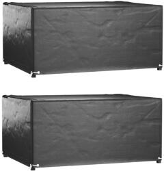 vidaXL 2 db téglalap alakú kerti bútorhuzat 8 fűzőlyukkal 180x135x80cm (3155348) - vidaxl
