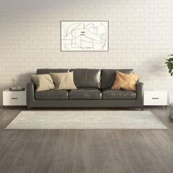 vidaXL 2 db fehér dohányzóasztal fémlábakkal 50 x 50 x 40 cm (812727)