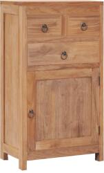 vidaXL tömör tíkfa tálalószekrény 50 x 30 x 90 cm (287237) - vidaxl