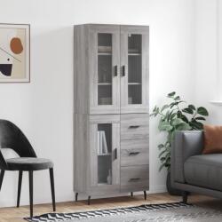 vidaXL szürke sonoma szerelt fa magasszekrény 69, 5 x 34 x 180 cm (3198615)