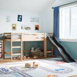 vidaXL tömör fenyőfa gyerek galériaágy matrac nélkül 80 x 200 cm (853428)