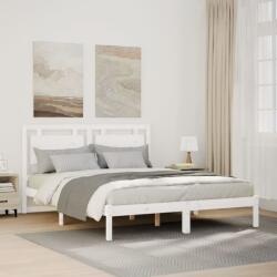 vidaXL fehér tömör fa extra hosszú ágykeret matrac nélkül 160 x 220 cm (3309204)