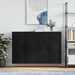 vidaXL 2 db fekete fali szekrény 69, 5 x 34 x 90 cm (3195636)
