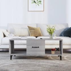 vidaXL szürke sonoma színű szerelt fa dohányzóasztal 102 x 50 x 40 cm (817529)