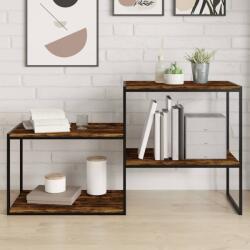 vidaXL 4 db füstös tölgy színű szerelt fa fali polc 60 x 40 x 1, 5 cm (838243)