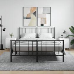 vidaXL 2 db fehér szerelt fa éjjeliszekrény 40 x 40 x 50 cm (827565)