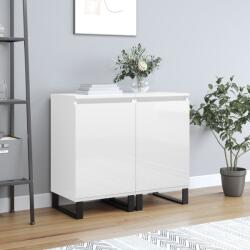 vidaXL 2 db magasfényű fehér szerelt fa tálalószekrény 40 x 35 x 70 cm (831073)