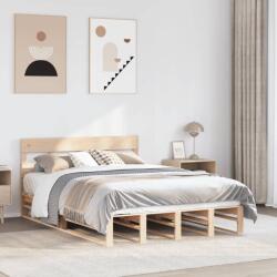 vidaXL tömör fenyőfa ágykeret ágy matrac nélkül 120 x 200 cm (3302291)