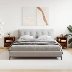 vidaXL 2 db füstös tölgy színű éjjeliszekrény 40 x 35 x 50 cm (830615)