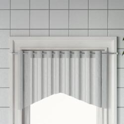 vidaXL 2 db fehér és ezüst alumínium függönytartó 90-130 cm (154612)