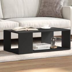 vidaXL fekete szerelt fa dohányzóasztal 89, 5 x 48 x 30 cm (848151) - vidaxl