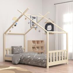 vidaXL tömör fenyőfa gyerekágy-keret 70 x 140 cm (283364)