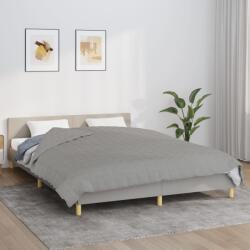 vidaXL szürke szövet súlyozott takaró 200 x 225 cm 13 kg (350727)