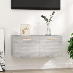 vidaXL szürke sonoma színű szerelt fa faliszekrény 80 x 35 x 36, 5 cm (817604) - vidaxl