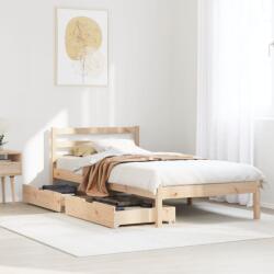 vidaXL tömör fenyőfa ágykeret matrac nélkül 90 x 190 cm (3301526)